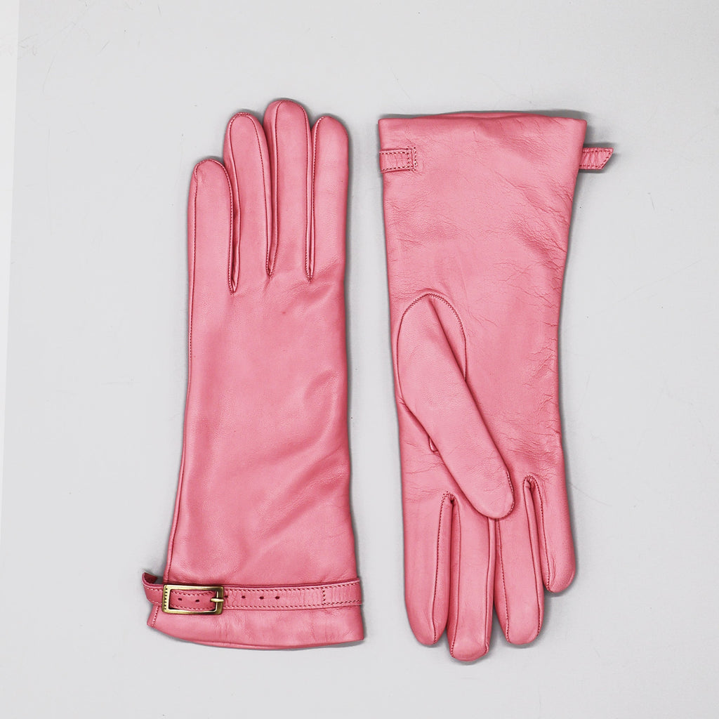 Nieuw van AESAERT: lederen handschoenen met gouden detail