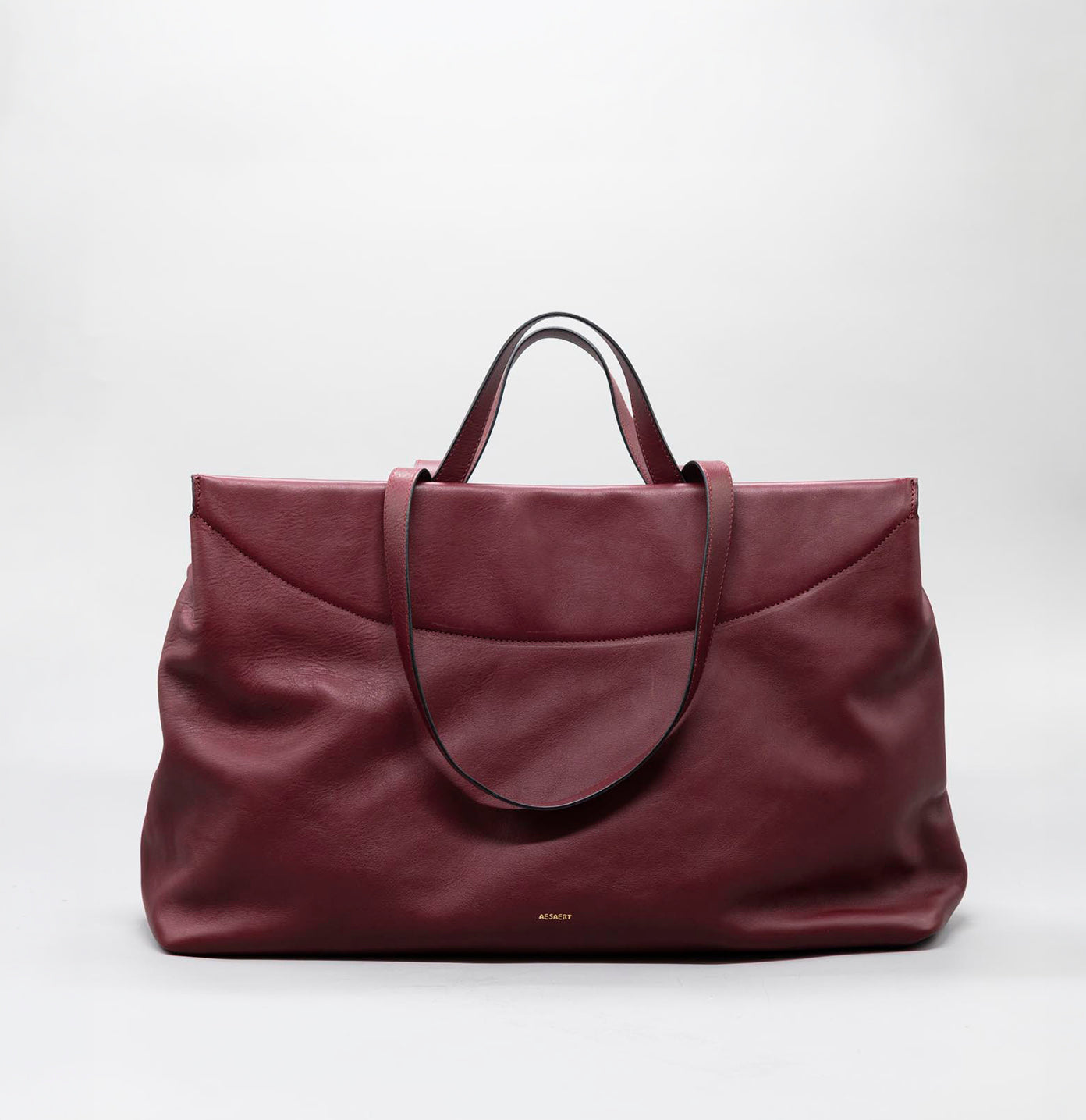NINA Leather Bag – Spacious Structured Workbag – AESAERT